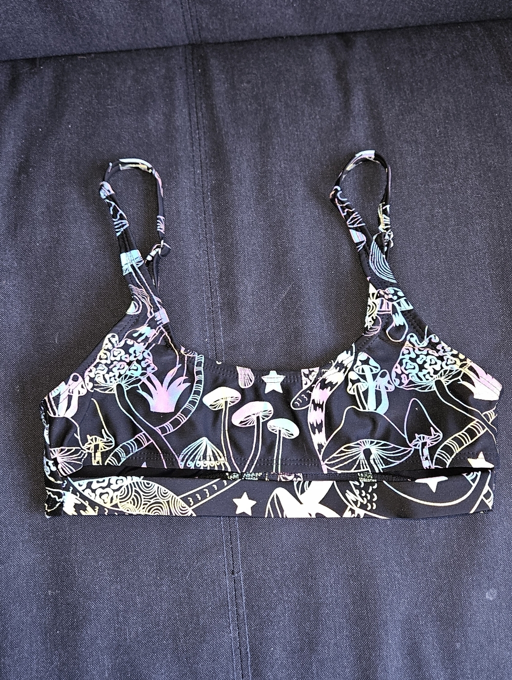 iHeartRaves Cyber Garden Reflective Bralette Size Small